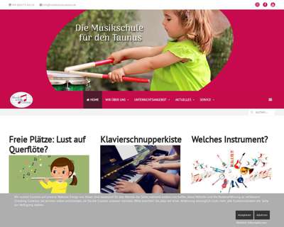 Screenshot (small) http://www.musikschule-taunus.de