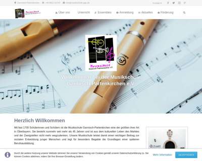 Screenshot (small) http://www.musikschule-gap.de