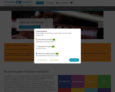 Screenshot (small) http://www.musikschule-schleiden.de