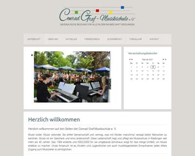 Screenshot (small) http://www.conradgrafmusikschule.de