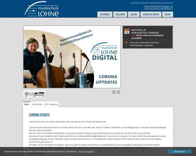 Screenshot (small) http://www.musikschule-lohne.de