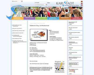 Screenshot (small) http://www.karlstadt.de/musikschule