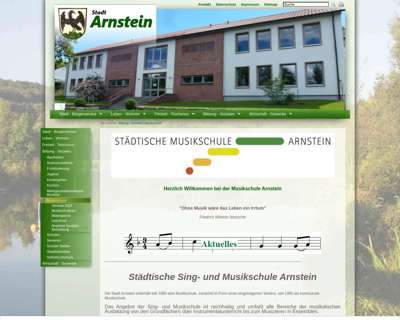 Screenshot (small) http://www.musikschule-arnstein.de
