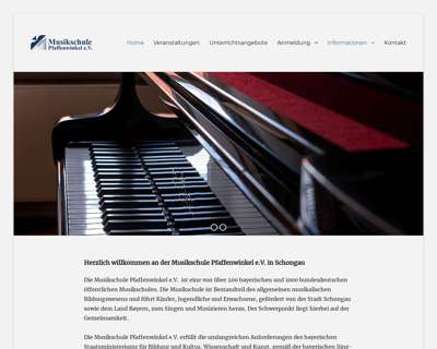 Screenshot (small) http://www.musikschule-pfaffenwinkel.de