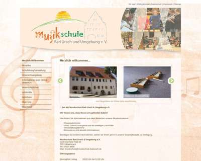 Screenshot (small) http://www.musikschule-badurach.de
