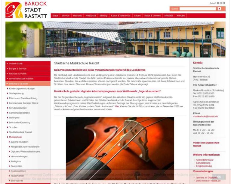 Screenshot (middle) http://www.musikschule-rastatt.de