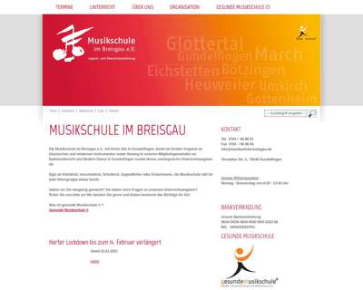 Screenshot (small) http://www.musikschule-breisgau.de