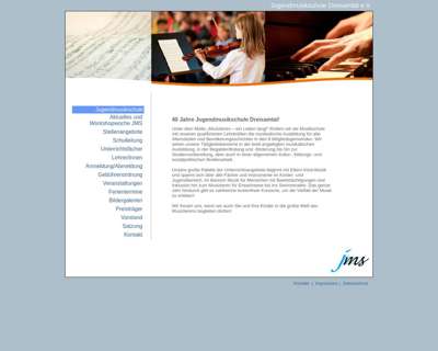 Screenshot (small) http://www.jugendmusikschule-dreisamtal.de