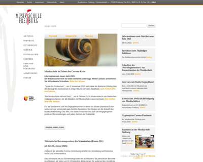 Screenshot (small) http://www.musikschule-freiburg.de