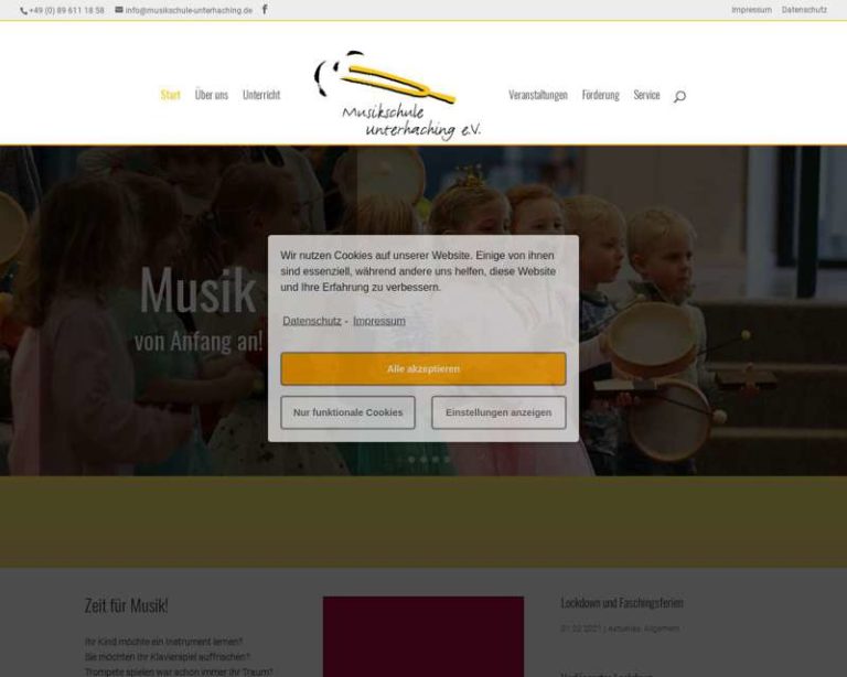 Screenshot (middle) http://www.musikschule-unterhaching.de