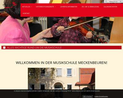 Screenshot (small) http://www.musikschulemeckenbeuren.de