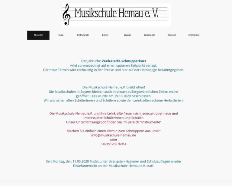 Screenshot (middle) http://www.musikschule-hemau.de