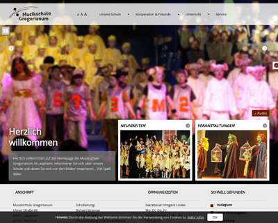 Screenshot (small) http://www.musikschule-laupheim.de