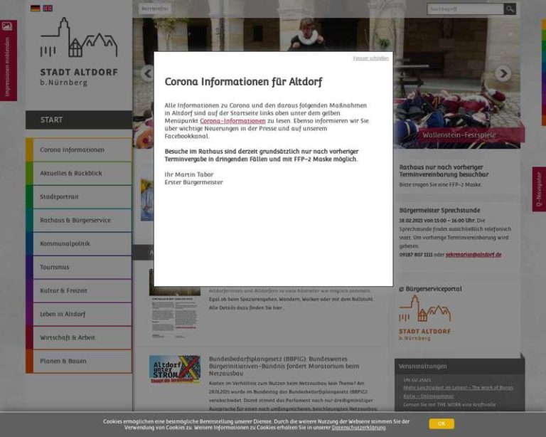 Screenshot (middle) http://www.altdorf.de