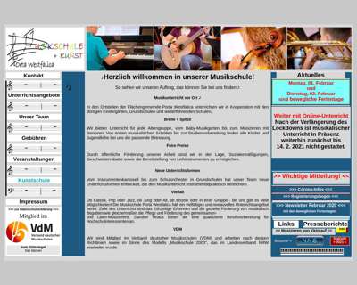 Screenshot (small) http://www.musikschule-porta.de