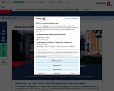 Screenshot (small) http://www.jugendmusikschule.hamburg.de