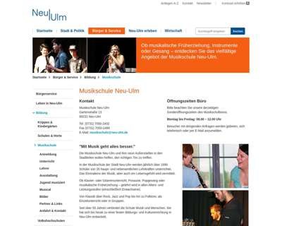 Screenshot (small) http://www.musikschule.neu-ulm.de