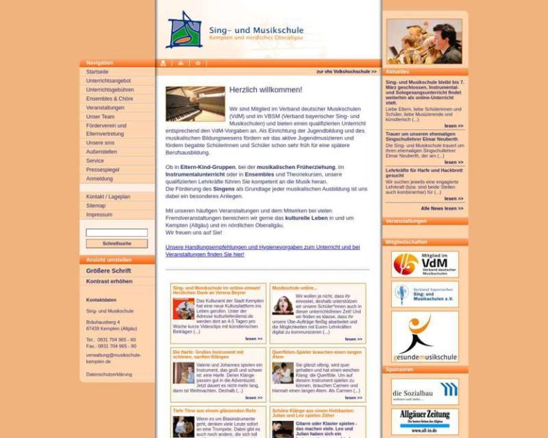 Screenshot (middle) http://www.musikschule-kempten.de