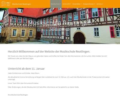 Screenshot (small) http://www.musikschule-reutlingen.de