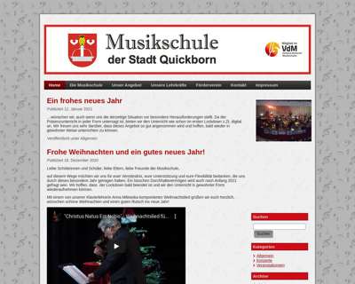 Screenshot (small) http://www.musikschule-quickborn.de